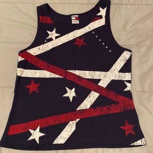Red white and blue tank top